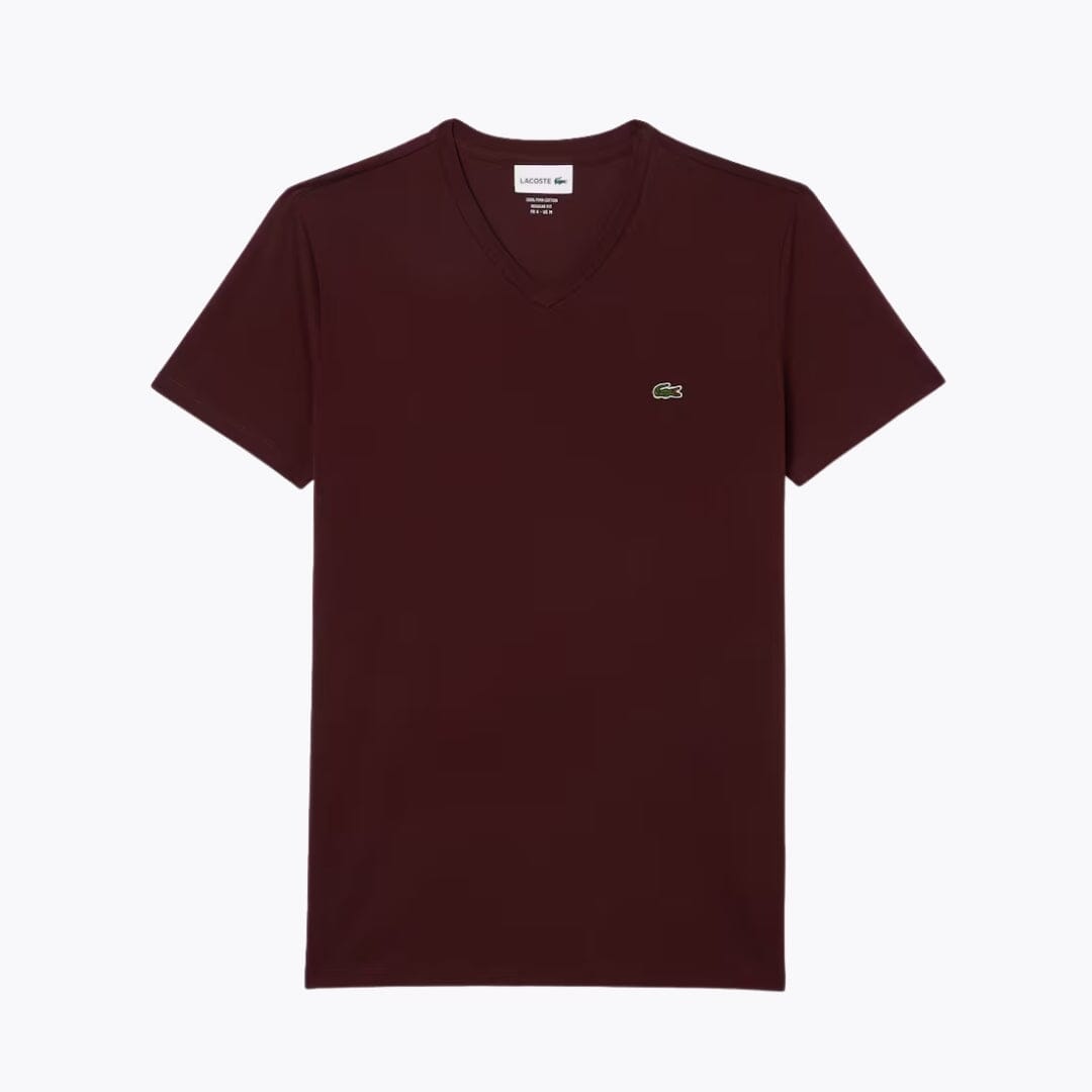 Tricou LC ușor din bumbac Pima, cu decolteu în V