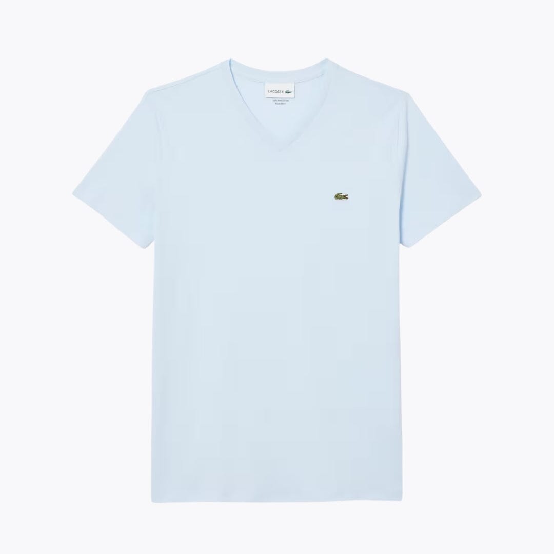 Tricou LC ușor din bumbac Pima, cu decolteu în V