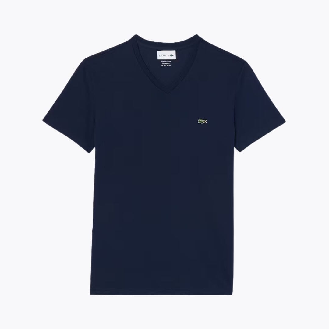 Tricou LC ușor din bumbac Pima, cu decolteu în V