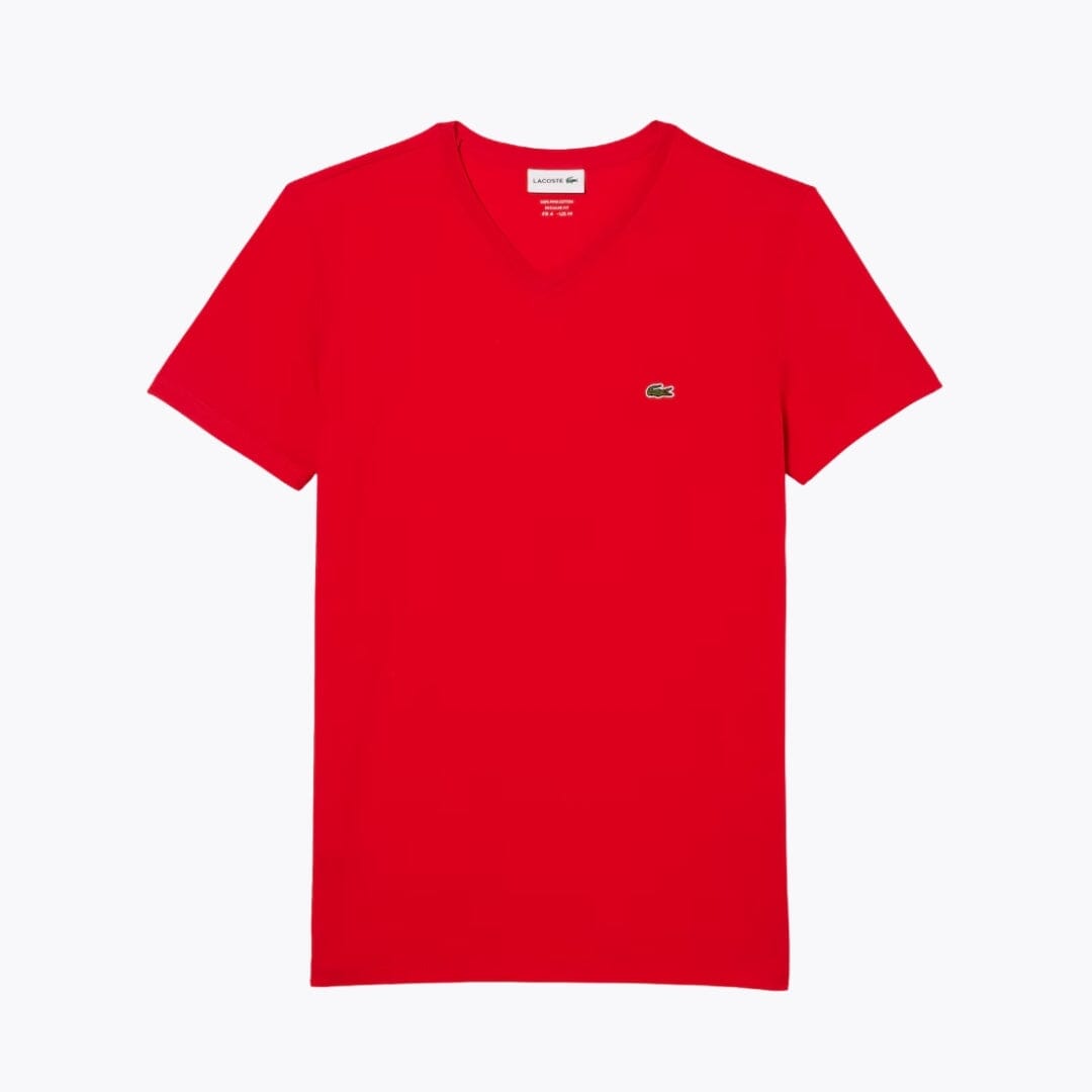 Tricou LC ușor din bumbac Pima, cu decolteu în V