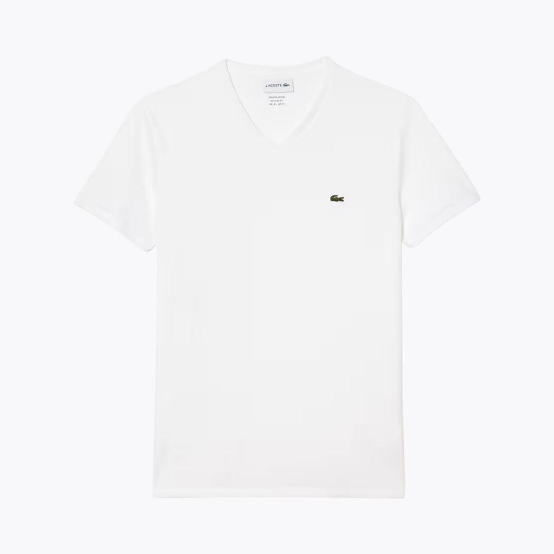 Tricou LC ușor din bumbac Pima, cu decolteu în V